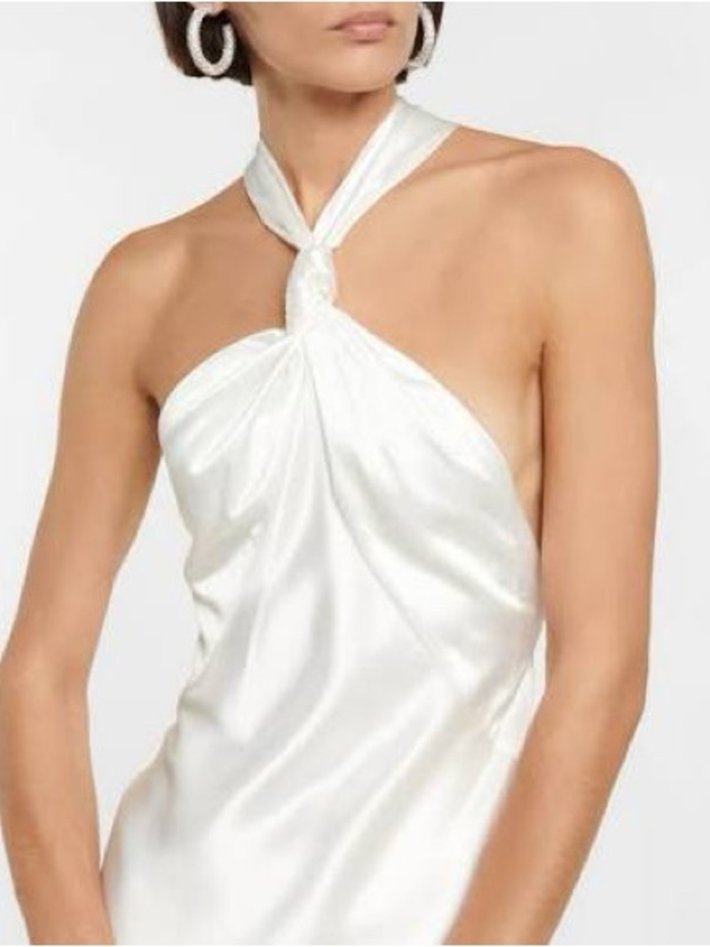 Galvan London SANTORINI SATIN BRIDAL DRESS - WHITE - Picture 3 of 10